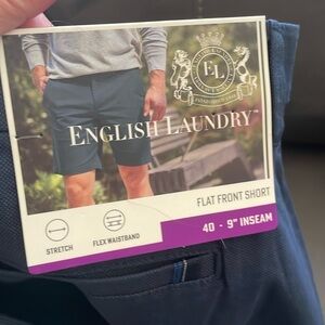 English laundry men’s flat front short